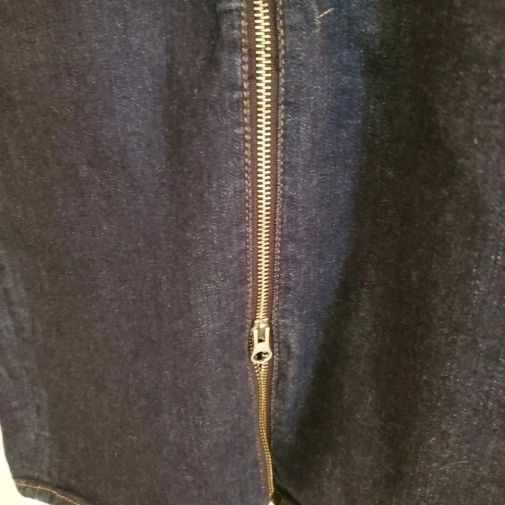 H&M Denim Skirt,Double Zippered Front S 6
